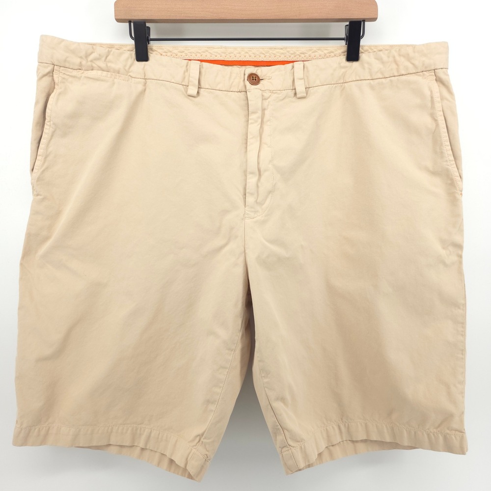 Tommy Bahama Pima Cotton Men Chino Shorts 42 Khaki Island Casual